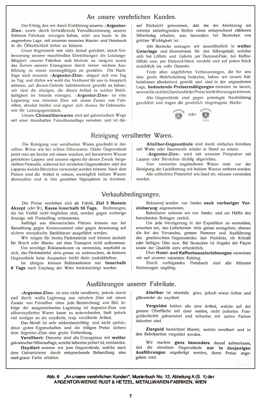 Argentor Musterbuch 12 Teil I